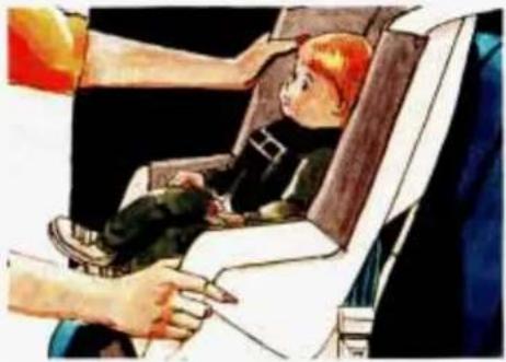 CHEVROLET Camaro (1993) - Securing a Child Restraint in the Rear Seat - 3
