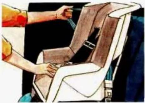 CHEVROLET Camaro (1993) - Securing a Child Restraint in the Rear Seat - 2