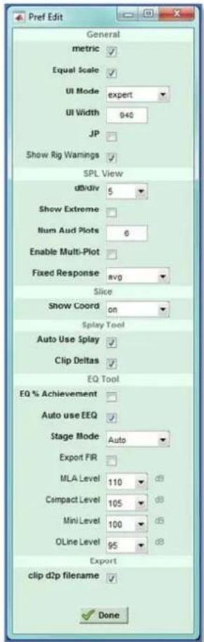 Martin Audio Display 2.3 - Preferences - 1