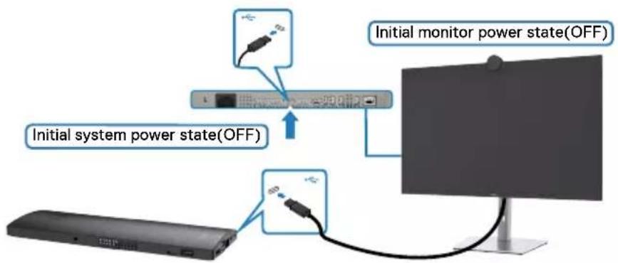 DELL UltraSharp U3223QZ - Connecting the monitor for DPBS for the first time - 1