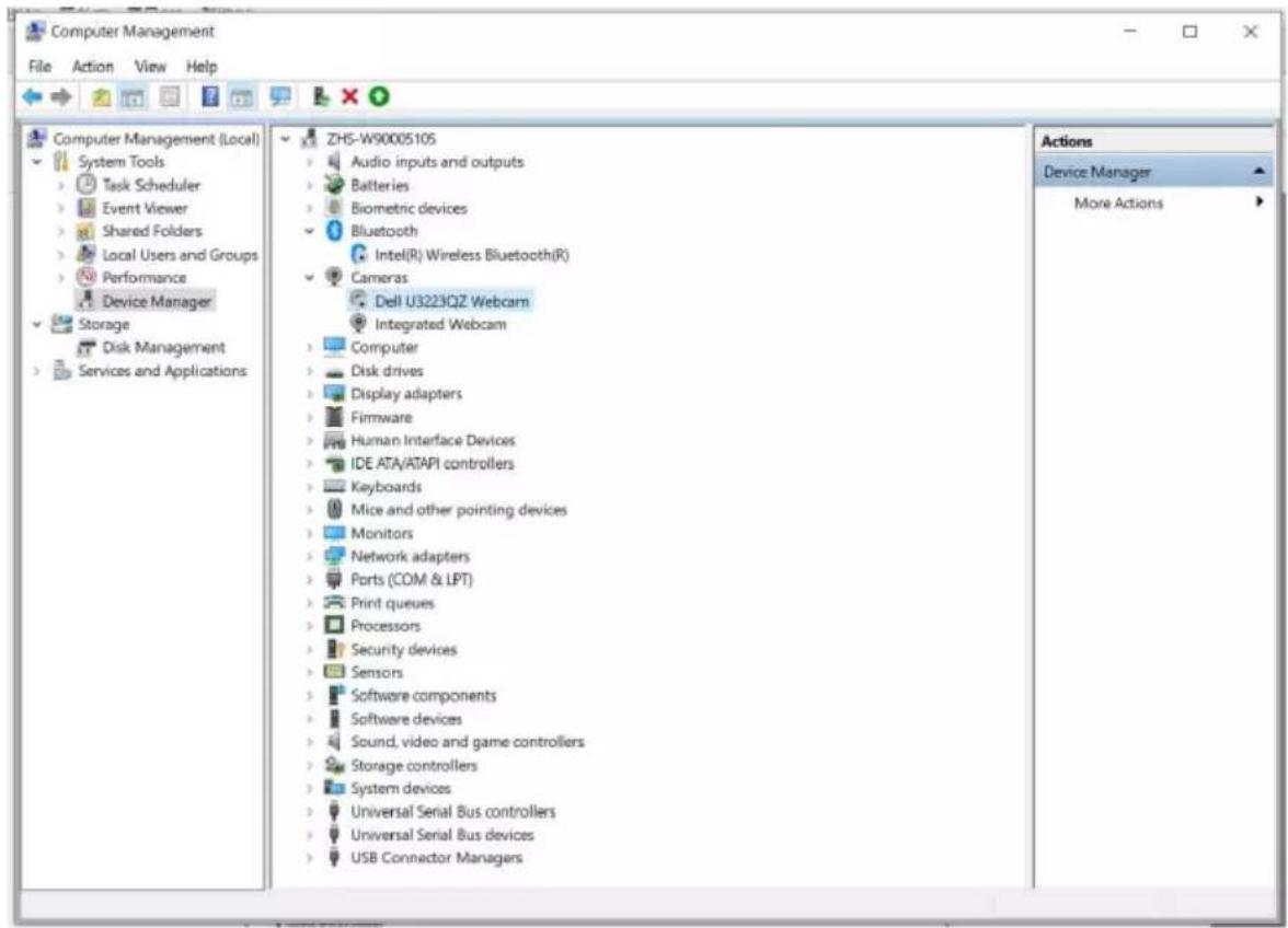 DELL UltraSharp U3223QZ - Setting up the monitor webcam as default setting - 11
