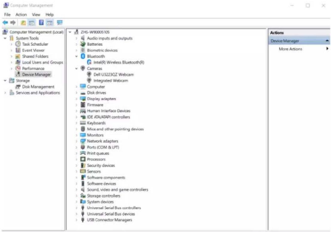 DELL UltraSharp U3223QZ - Setting up the monitor webcam as default setting - 1