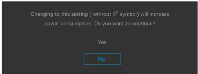 DELL UltraSharp U3223QZ - OSD warning messages - 8
