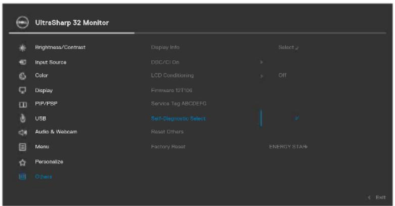 DELL UltraSharp U3223QZ - Built-in diagnostics - 1