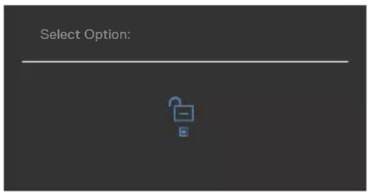 DELL UltraSharp U3223QZ - To unlock the button(s). - 1