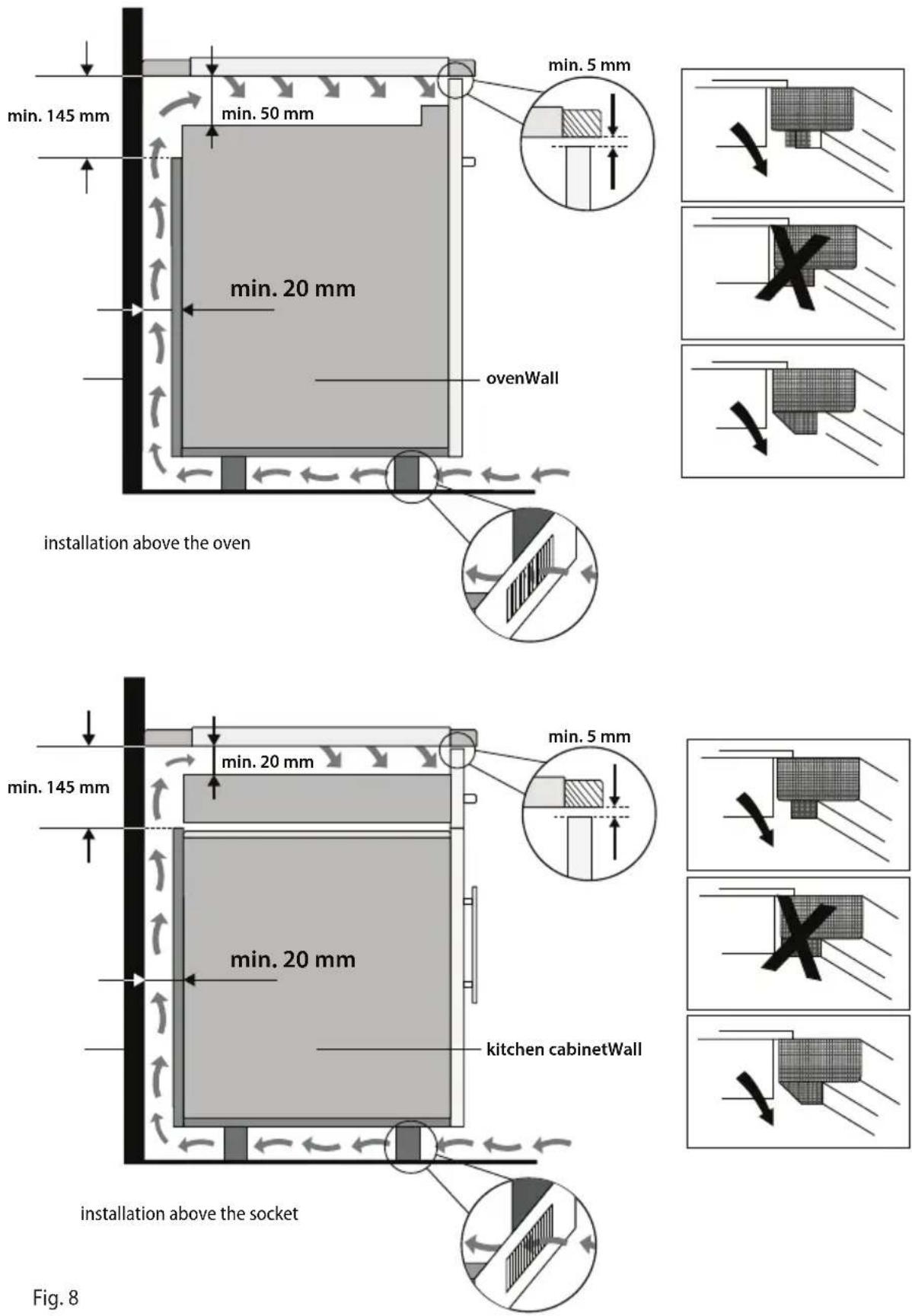 Concept IDV1430 - Follow the following instruction during installation: - 2