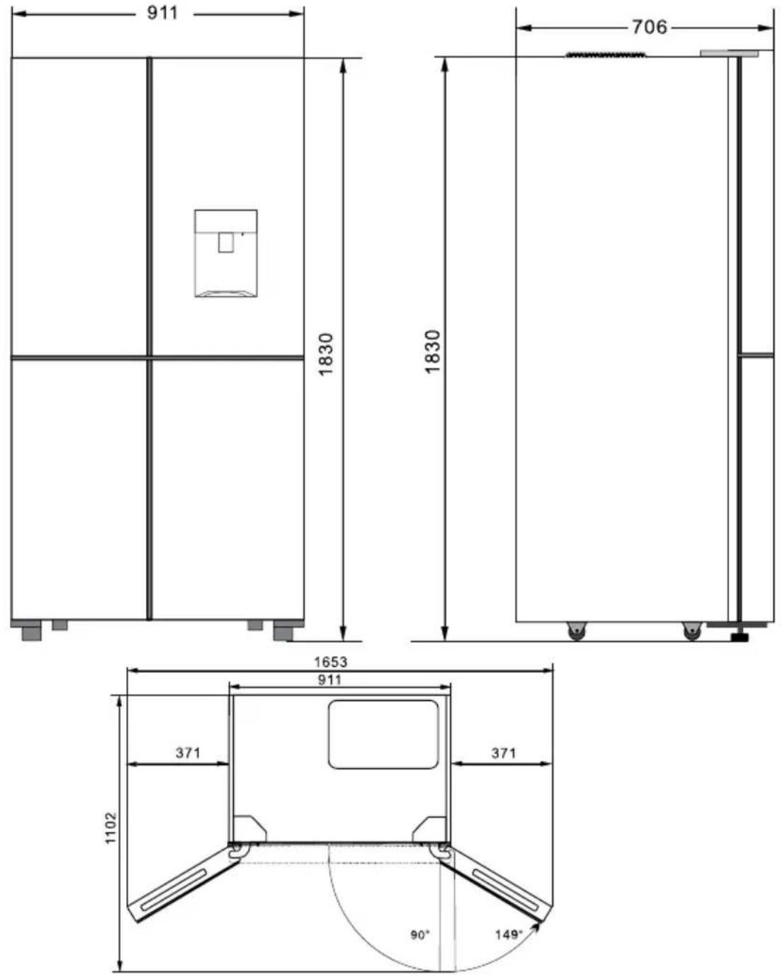 Concept Titania LA3891DS - INSTALACE SPOTŘEBIČE - 1