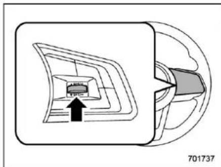 SUBARU Crosstrek Premium (2023) - ▼ To increase the speed (by the "RES/SET" switch) - 1