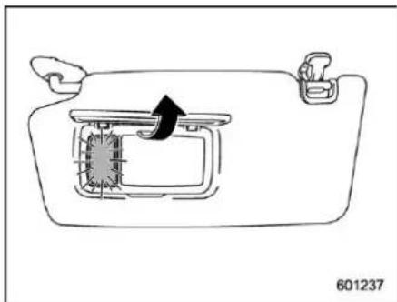 SUBARU Crosstrek Premium (2023) - ■ Vanity mirror with light (if equipped) - 2