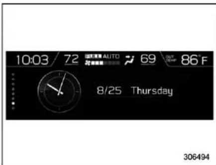 SUBARU Crosstrek Premium (2023) - ▽ Clock/date screen - 1