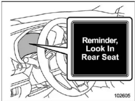 SUBARU Crosstrek Premium (2023) - Rear Seat Reminder (model with combination meter display (color LCD)) - 1