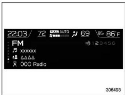 SUBARU Crosstrek Premium (2023) - Audio screen - 1