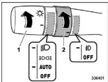 SUBARU Crosstrek Premium (2023) - Fog light switch (if equipped) - 2