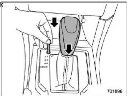 SUBARU Crosstrek Premium (2023) - ▼ Shift lock release using the shift lock release button - 3