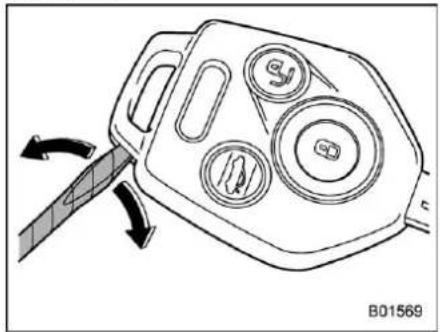 SUBARU Crosstrek Premium (2023) - ■ Replacing transmitter battery Battery: Button battery CR1620 or equivalent - 1
