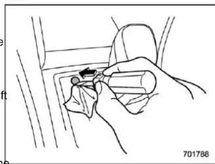 SUBARU Crosstrek Premium (2023) - ▼ Shift lock release using the shift lock release button - 1