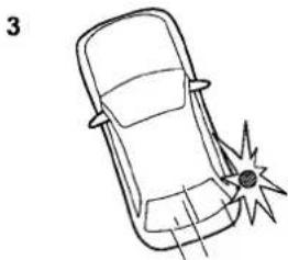 SUBARU Crosstrek Premium (2023) - Examples of the types of accidents in which the SRS side airbag is unlikely to deploy - 4