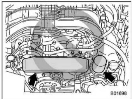 SUBARU Crosstrek Premium (2023) - ■ When checking or servicing in the engine compartment - 1