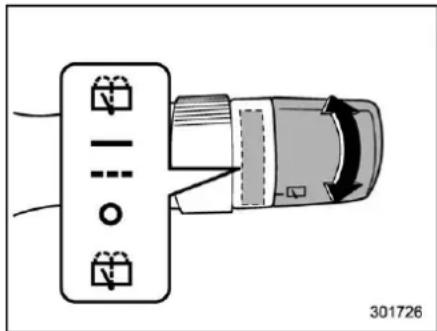 SUBARU Crosstrek Premium (2023) - ■ Rear window wiper and washer switch - 1