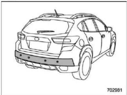 SUBARU Crosstrek Premium (2023) - ■ Handling of the sonar sensors - 1