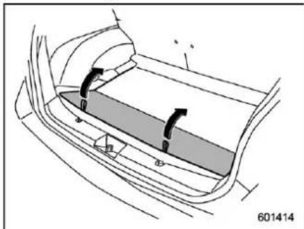 SUBARU Crosstrek Premium (2023) - ■ To remove the cover housing ■ Stowage of the cargo area cover - 2