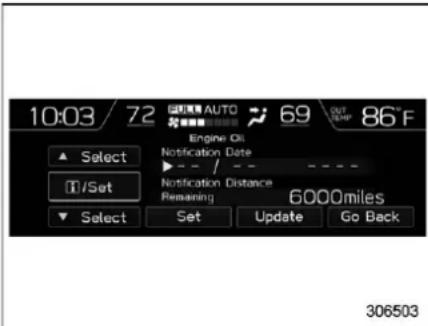 SUBARU Crosstrek Premium (2023) - ▽ Engine oil setting - 1