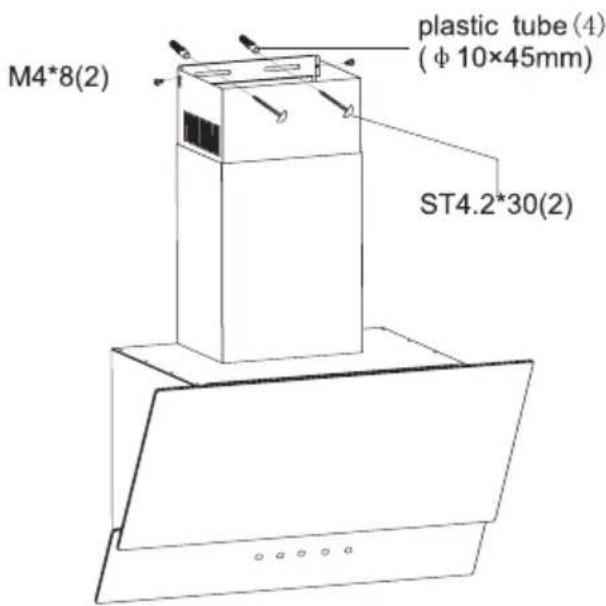 plastic tube (4) (Φ 10×45mm) M4*8(2) ST4.2*30(2)