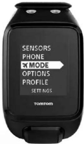 SENSORS PHONE MODE OPTIONS PROFILE SETTINGS TOMTOM