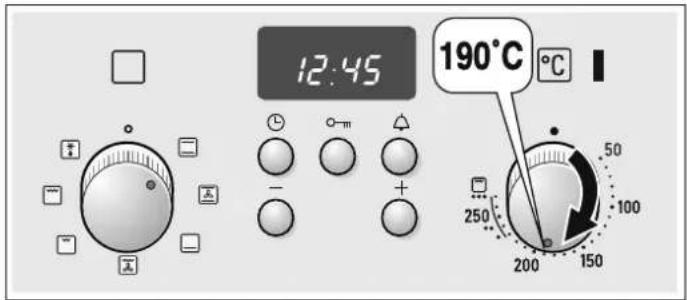 12:45 190°C °C 250 200 150 50 100