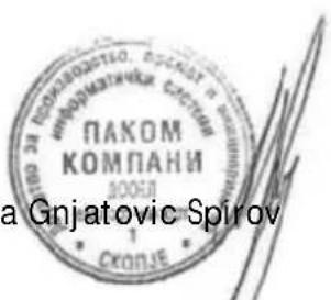 ПАКОМ КОМПАНИ ДООБЛ а Gnjatovic Spirov