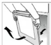 Scandomestic SIK 810 - Removing the door for easier cleaning - 2