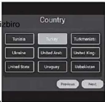 Uzbiro Country Tunisia Turkey Turkmenistan Ukraine United Arab United King United State Uruguay Uzbekistan Previous Next