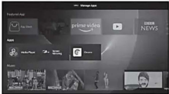 Manage Apps Featured App App Store prime video BBC News Apps Media Player Grieme Music