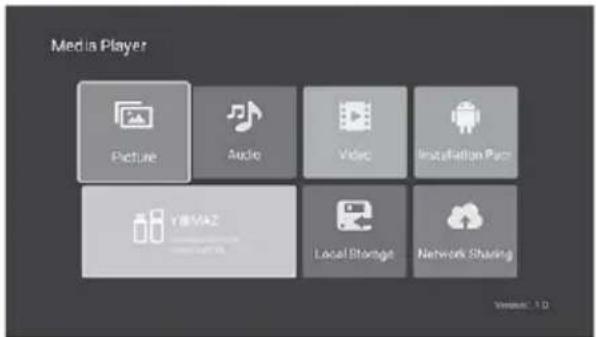 Media Player Picture Audio Video Installation Pack YBMA2 Local Storage... Network Sharing Volume: 1.0
