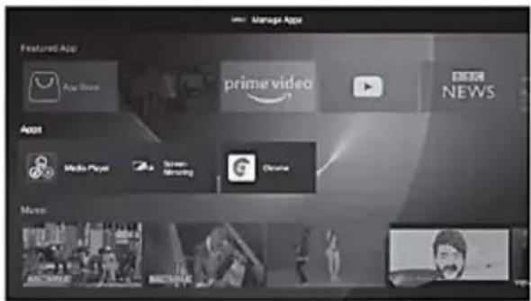 Manage Apps Featured App Apple Store prime video BBC NEWS App Media Player Screen Advertising Chrome