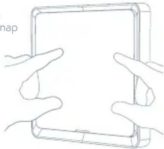 TESLA Smart Switch Dual - Attach The Wallplate - 1