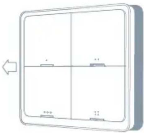 TESLA Smart Switch Dual Battery - Vložte/vymeňte batérie - 1