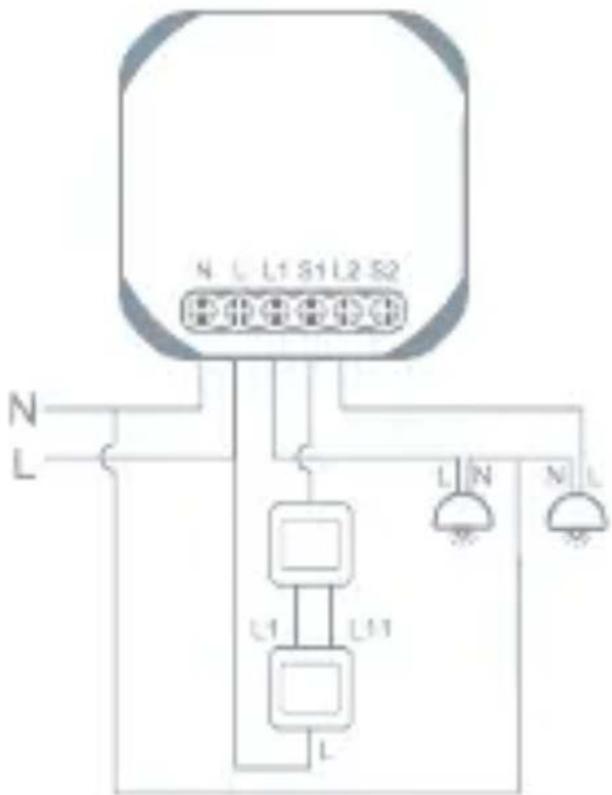 TESLA Smart Switch Module Dual - Versteckt in einer Kiste - 3