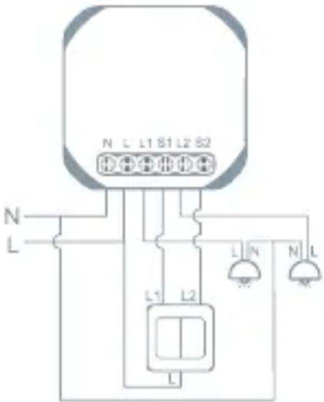 TESLA Smart Switch Module Dual - Skryté v krabici - 3