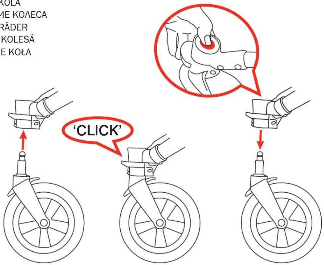 Valco Baby Slim Twin - FRONT WHEELS - 1