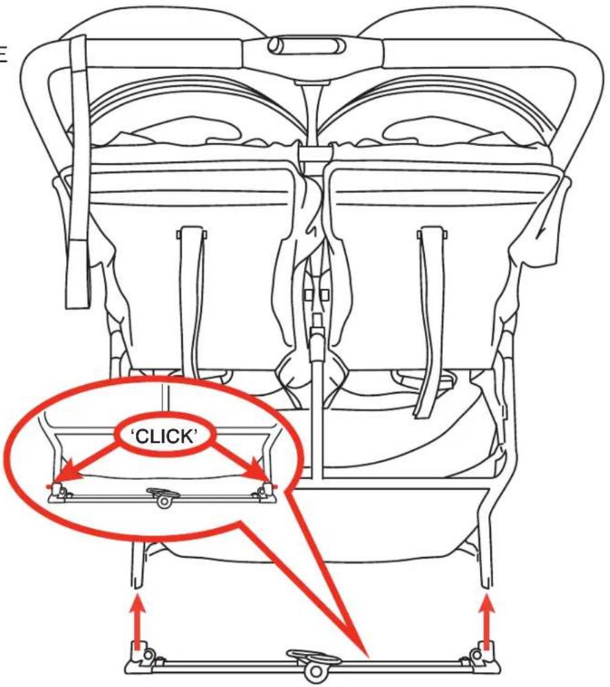 Valco Baby Slim Twin - REAR BRAKE AXLE - 1