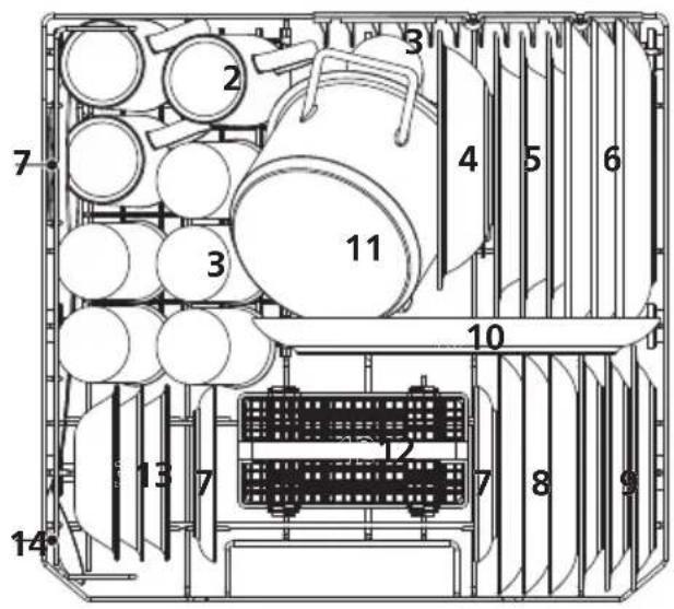 Technical diagram of a mechanical or electrical enclosure with numbered components and internal structure
