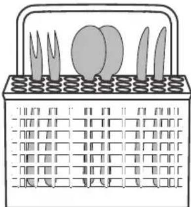 VOX LCT8F - Loading the cutlery basket - 1