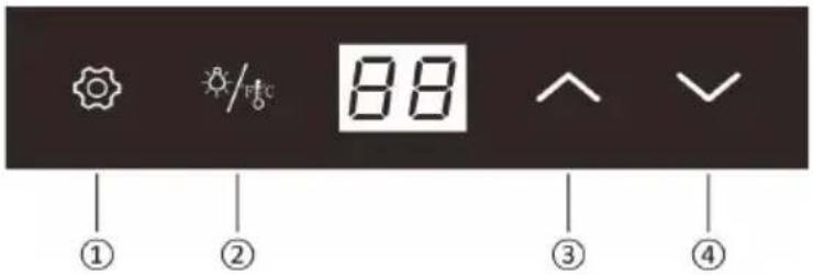Guzzanti GZ-1836 - Nastavitev temperature - 1
