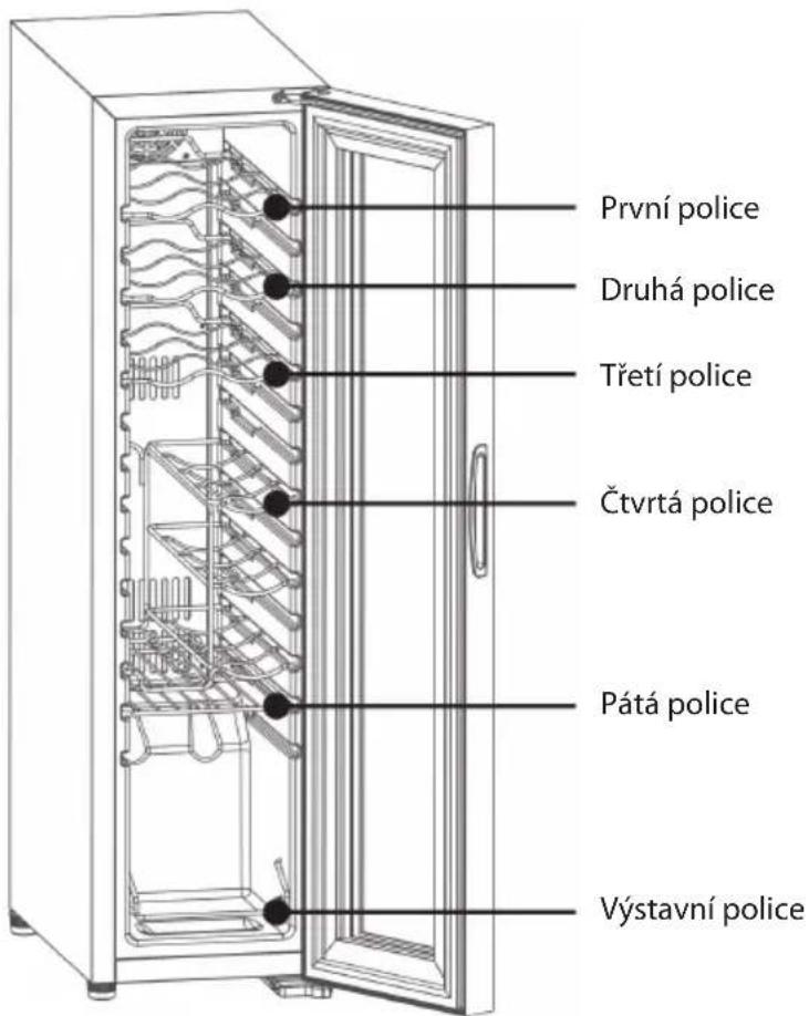 Guzzanti GZ-1836 - CELKEM JE K DISPOZICI PĚT POLIC A JEDNA VÝSTAVNÍ POLICE (GZ-1527) - 1