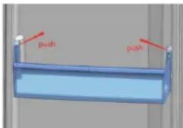 Scandomestic SKF 433 X - Fridge door bottle rack: - 1