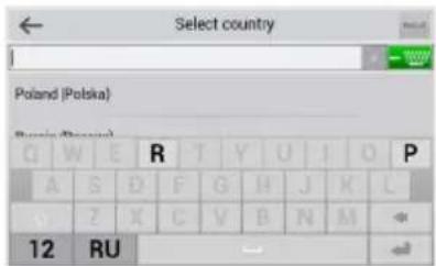 Select country Poland (Polska) R T Y U I O P A S D F G H J K L N Z X C V B N M 12 RU