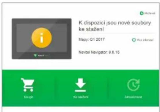 K dispozici jsou nové soubory ke staženi Mapy: Q1 2017 Vice InfoNet Navitel Navigator: 9.8.15 Kouje Ka staženi Aktualizovat