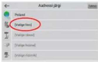 Aadressi (järg) Polisd [Välige linn] [Välige lässer] [Välige hoarse] [Välige risponik]