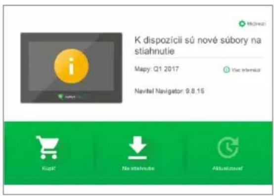 K dispozicii sú nové súbory na stiahnutie Mapy: Q1 2017 Viac interlncor Navitel Navigator: 9.8.15 Kupář Navitelníku Aktualizovář